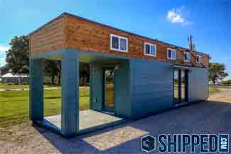 Shipping container tiny home