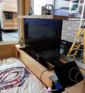 Adding TVs to your tiny house