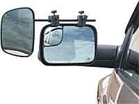 Clip on rear view mirror