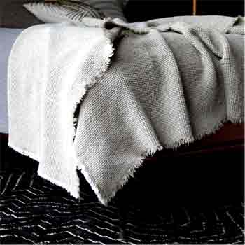 Stonewashed Blanket. Contains no synthetic dyes, bleach, or added chemicals