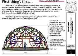 Geodesic Dome Plans