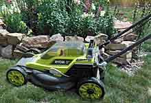Ryobi cordless battery powered mower