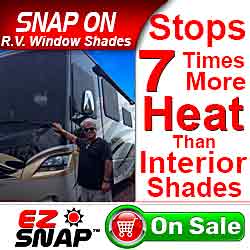 EZ Snap RV Window Shades