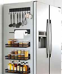 Magnetic refrigerator shelving Magnetic shelving