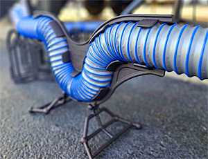 Sewer line P-Trap frame